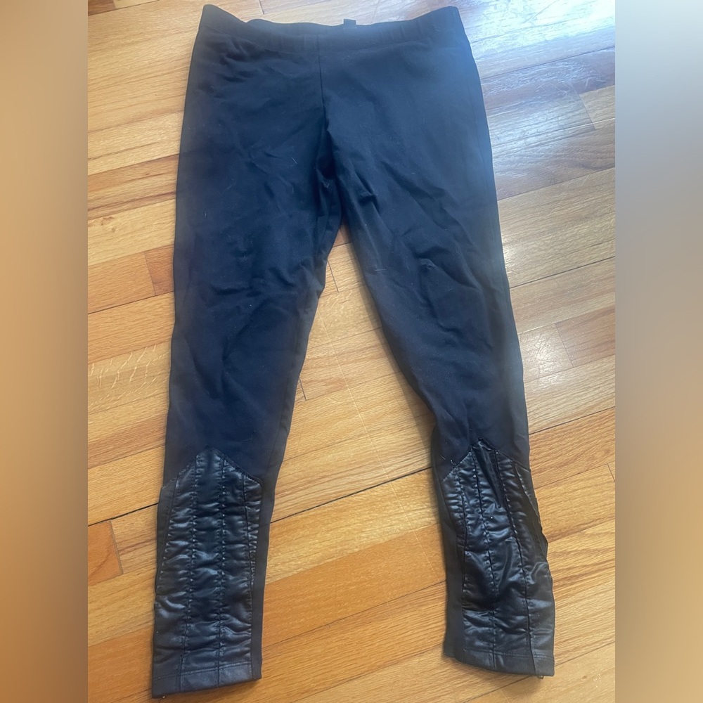David Lerner Black Pants with Quilted Detail